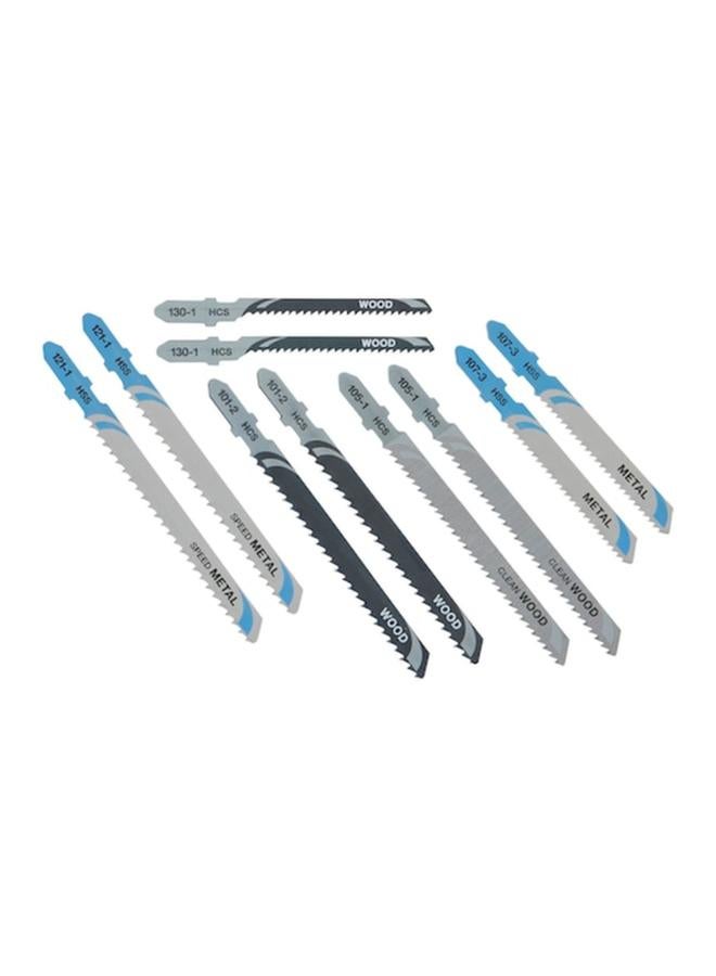 DEWALT 10-Piece T-Shank Design Metal and Wood Cutting Jigsaw Blade Set Multicolor DT2294-QZ - Image 1