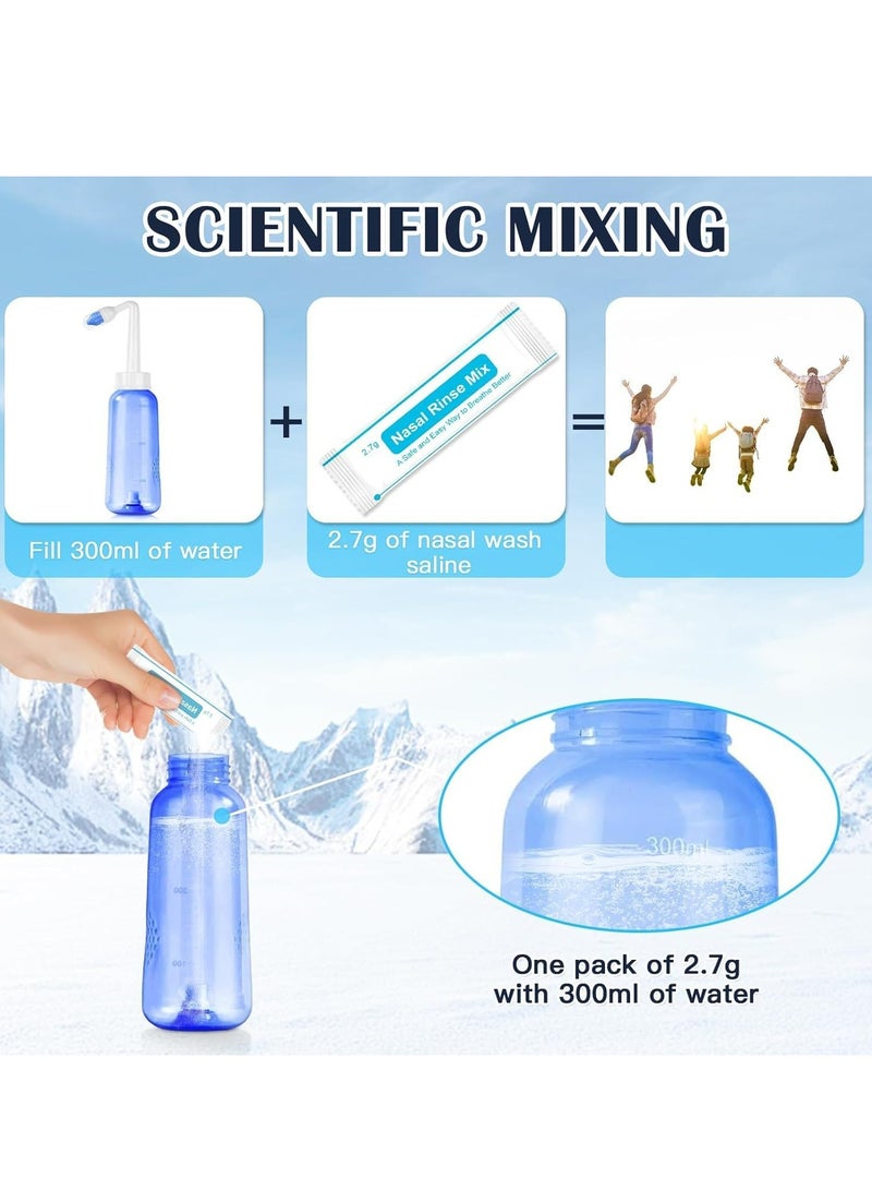 Joyelink Nasal Cleaner 2.7g X 40 Packs, Nasal Cleansing, for Neti Pots and Nasal Rinsing Systems, the Salt Packs Effectively Rinse the Sinuses and Treat Allergies and Nasal Congestion  - Image 4
