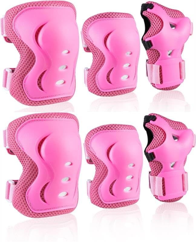Jaspo Secure Hybrid Protective Gear Set - Knee, Elbow, and Wrist Guards with HDPE Shell, Polyester Mesh, EVA Foam & Soft PU Cushioning for Skating, Cycling - Image 1