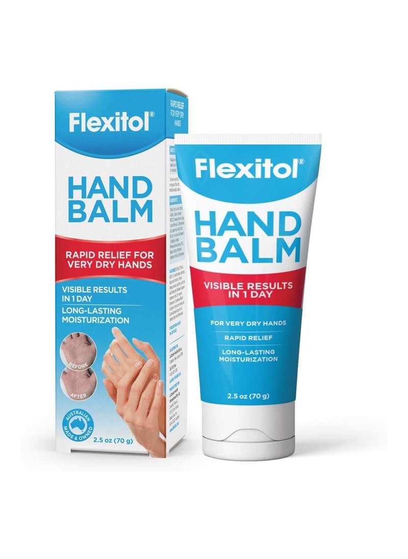 Flexitol Hand Balm, 2.5Oz Tube: Rich Moisturizing Hand_Cream For Fast Relief Of Very Dry Or Chap  - Image 1