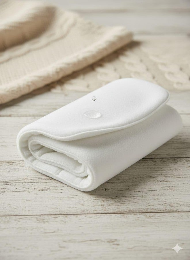 Kritiu 4-Layer Booster Pads for Cloth Diaper | High Absorbent 4 Layer Washable and Reusable Cloth Diapers Insert pad For Babies | Pack Of 3 (White) - Image 4