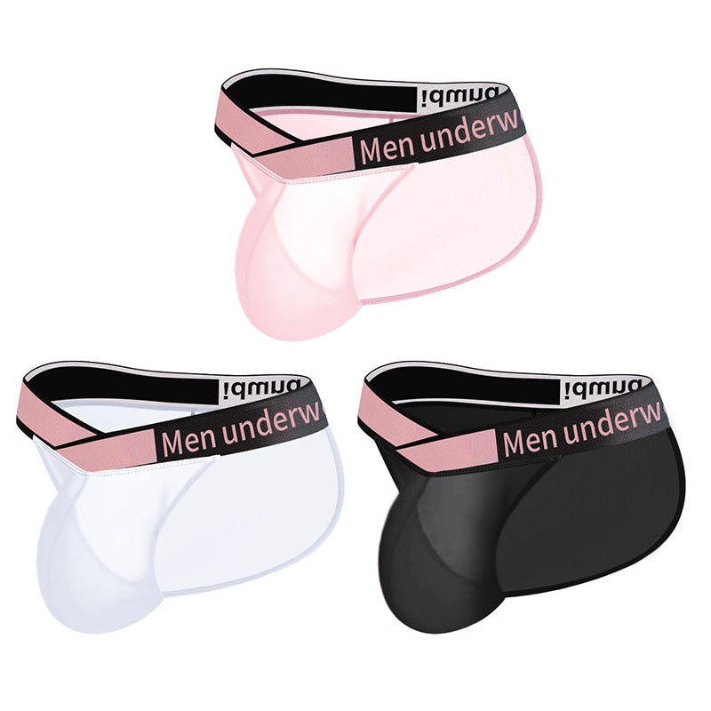ORLVS V-Neck Ultra-Thin Ice Silk High-Cut Men's Briefs - Image 1