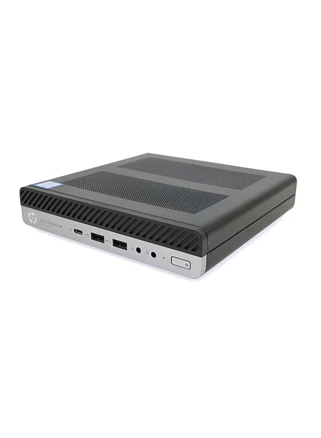 HP جهاز كمبيوتر مكتبي صغير HP EliteDesk 800 G3، معالج Intel Core i7 من الجيل الثامن رباعي النواة، ذاكرة وصول عشوائي 16 جيجابايت، قرص صلب SSD بسعة 512 جيجابايت، نظام تشغيل Windows 10 Pro، لون أسود - Image 2