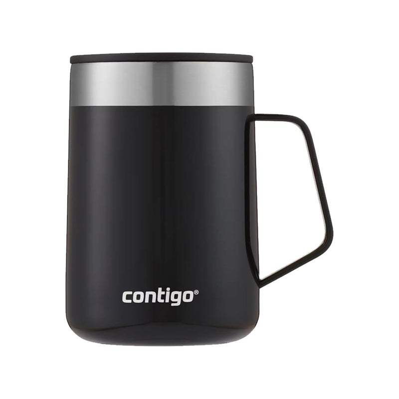 Contigo Streeterville Desk Mug 420 ML Insulated Coffee Mug with Stainless Steel Handle Thermalock Vacuum Insulation Keeps Coffee Tea Hot up to 5 Hours Coffee Mug for Office Home Licorice - Image 1