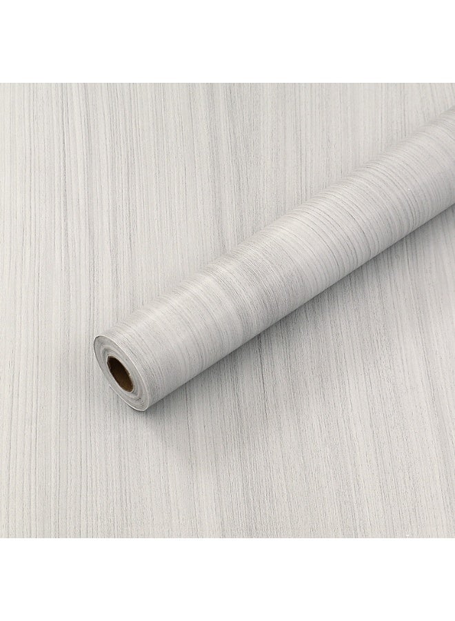 آنا ورق جدران ذاتي اللصق بتصميم خشبي مزيف مقاوم للماء والرطوبة والزيوت 45 سم × 2 م لترميم المنازل - Image 1