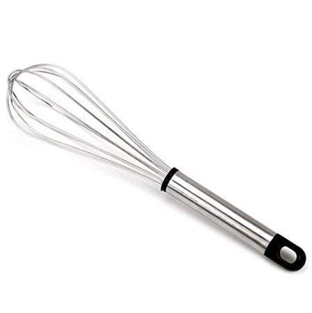 VRISTO VRISTO Multiuses Stainless Steel Kitchen Utensil Balloon Shape Wire Whisk Egg Beater Kitchen Tool 25cm and 15CM Set of 2 Silver Standard  - Image 3