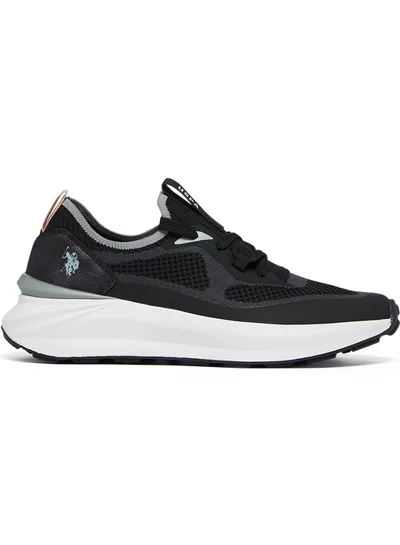 U.S. Polo Assn. Women's Black Low-Top Sneakers - High-Quality Sole for Everyday Look