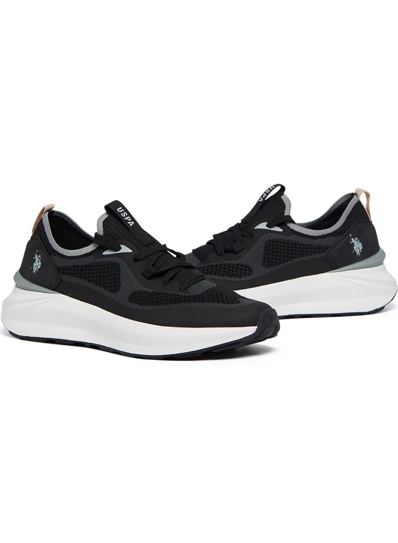 U.S. Polo Assn. Women's Black Low-Top Sneakers - High-Quality Sole for Everyday Look