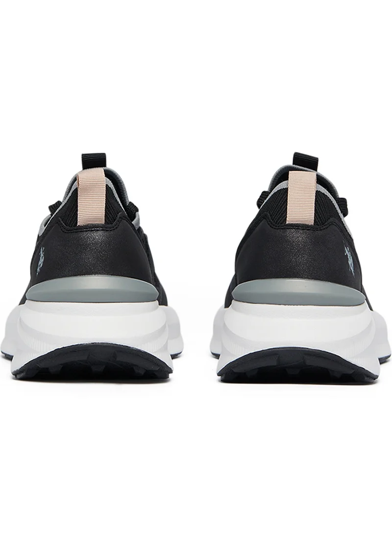 U.S. Polo Assn. Women's Black Low-Top Sneakers - High-Quality Sole for Everyday Look