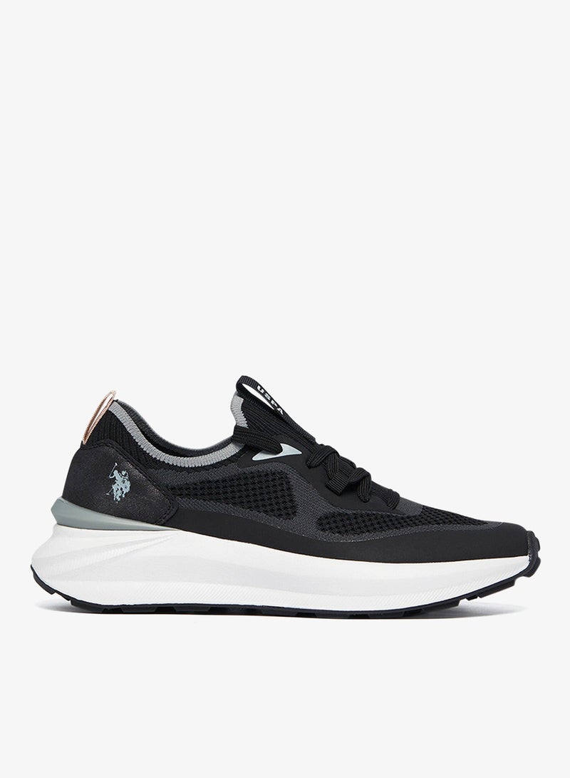 U.S. Polo Assn. Women's Black Low-Top Sneakers - High-Quality Sole for Everyday Look Shoes - Image 2
