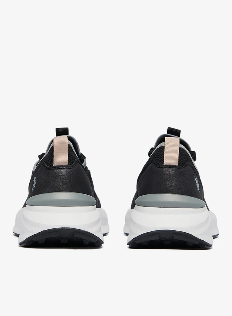 U.S. Polo Assn. Black Women's Black Low-Top Sneakers - High-Quality Sole for Everyday Look Shoes for Women | Best Price UAE