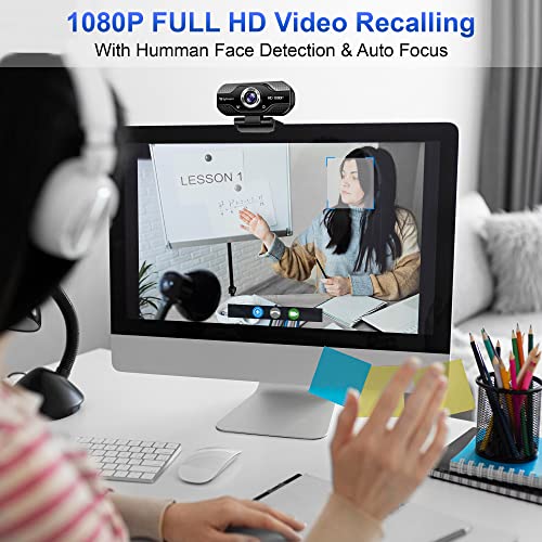 BigPassport 1080P Full HD Webcam with Mic | USB Camera for Laptop, PC, Video Calling, Online Classes, Zoom, Skype – Night Vision 3P Lens, 30 FPS Streaming – Plug & Play - Image 3