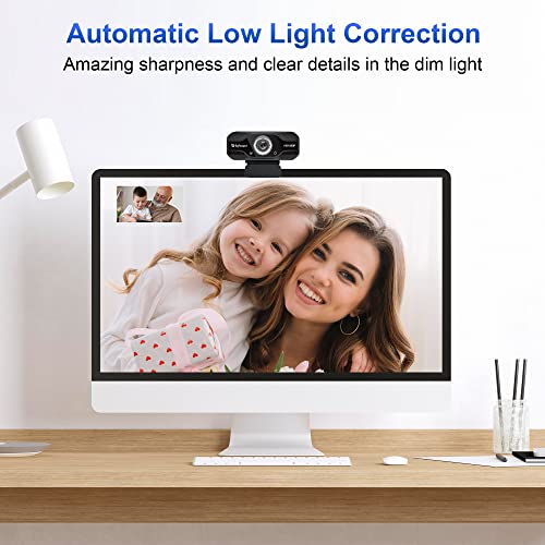 BigPassport 1080P Full HD Webcam with Mic | USB Camera for Laptop, PC, Video Calling, Online Classes, Zoom, Skype – Night Vision 3P Lens, 30 FPS Streaming – Plug & Play - Image 4