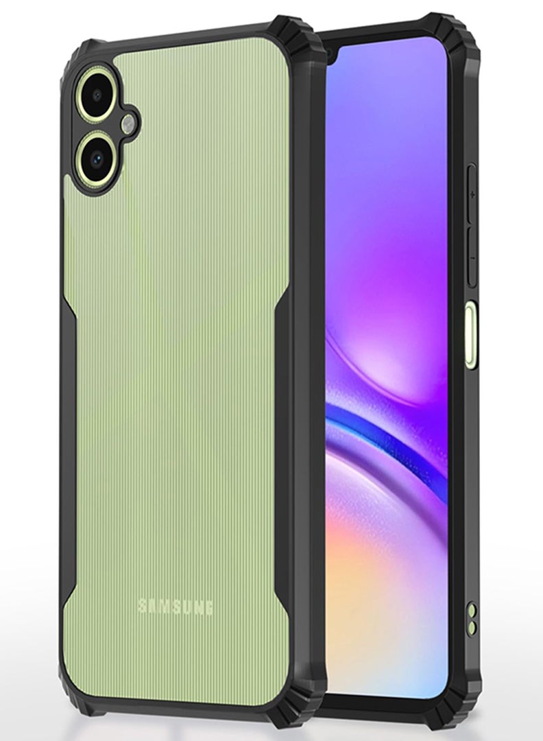 Case Up Case For Samsung Galaxy A07 Crystal Clear Tactical Back Cover Case With 360 Degree Protection, Shockproof Bumper Protective Phone Cover, Anti-Scratch Hard PC Back (Clear) - Image 1