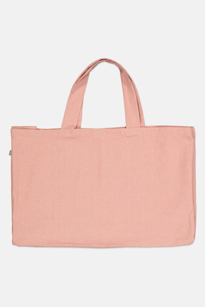 Muy Mucho Women Textured Tote Bag, Pink