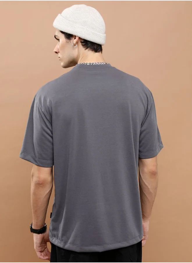 HIGHLANDER Graphic Print Drop Shoulder Oversized T-Shirt by Styli
