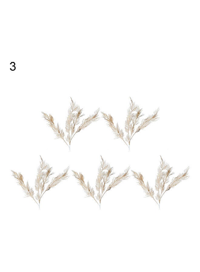 NIBEMINENT 5-Piece Artificial Leaves Multicolour