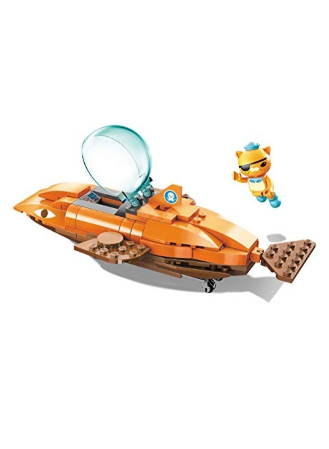 Enlighten for Age 6+ Building Block Ocean Adventure Octonauts GUP-B Tiger Shark Vehicle & Kwazii 113pcs Building Brick Set-No Package Box (3701)