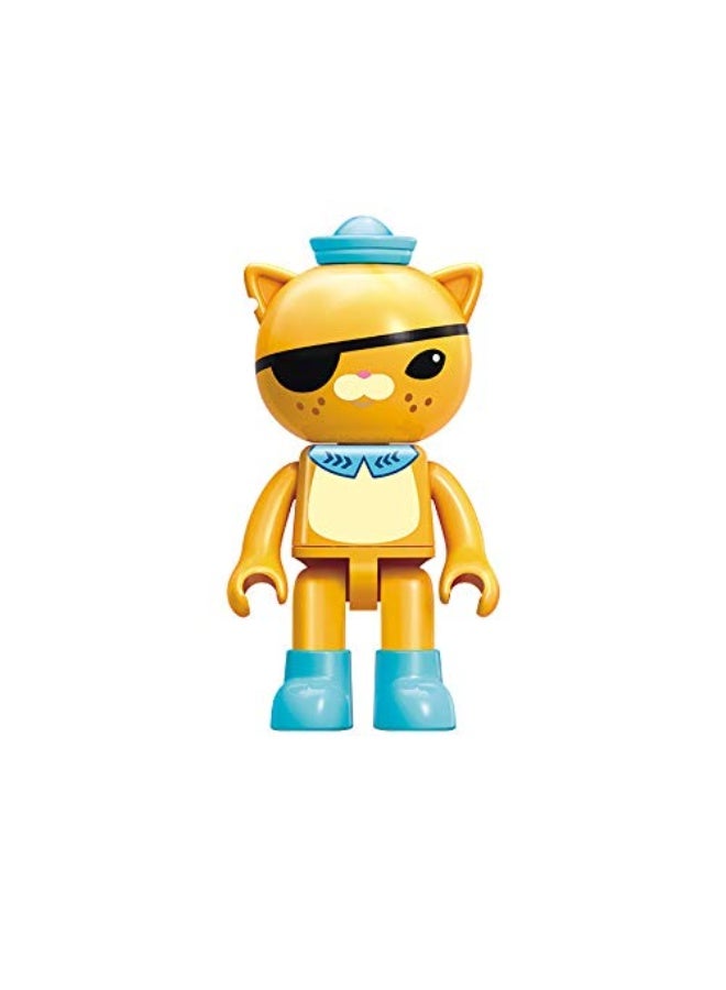 Enlighten for Age 6+ Building Block Ocean Adventure Octonauts GUP-B Tiger Shark Vehicle & Kwazii 113pcs Building Brick Set-No Package Box (3701)