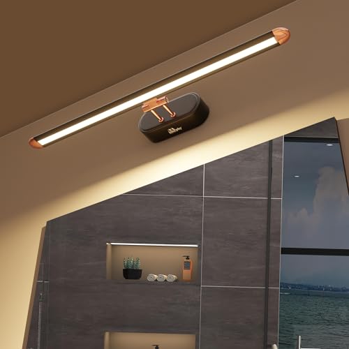 Murphy 6W 3-in-1 Color Chnaging Black Rose Gold Finish LED Mirror Picture Wall Light,Bathroom Vanity Led Mirror Light with 2 Year Warranty (Cool White/Warm White/Natural White)-Pack of 3 - Image 1