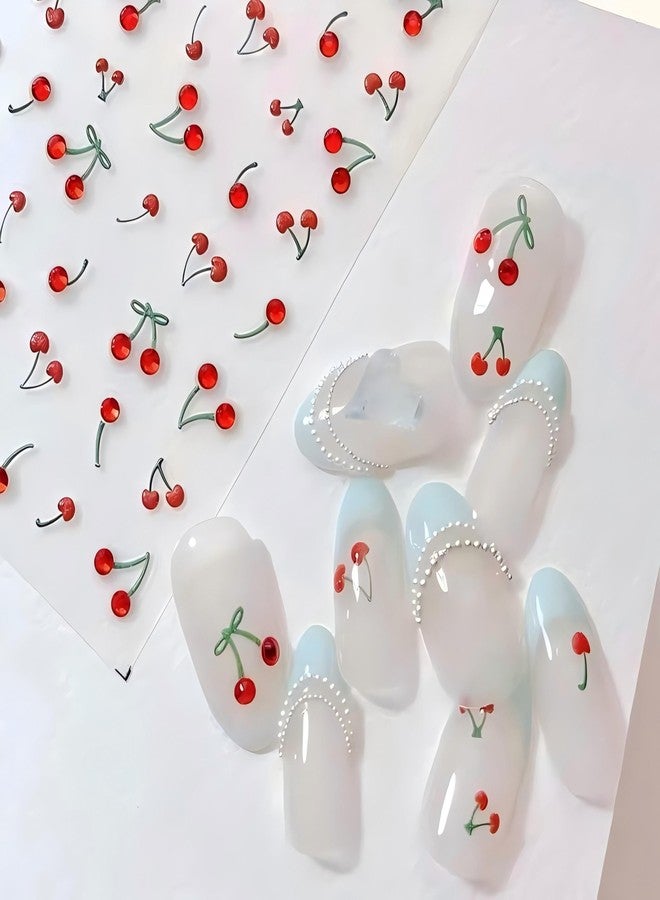 Dedyel Food Nail Art Stickers 3D Cake Dessert Donut Ice Cream Cookies Fruit Bread Self-Adhesive Nail Stickers for Women Girls Kids - Image 3