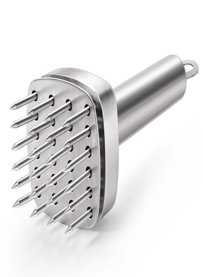 Aliglow 304 Stainless Steel Meat Tenderizer Needle Meat Hammer Mallet Tool Pounder For Tenderizing and Pounding Steak, Beef Pork Chicken BBQ And Poultry - Image 1