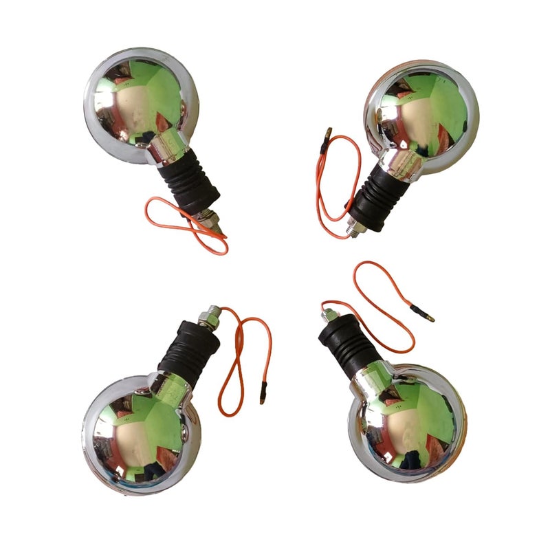 Taç Front Indicator/Blinker Set compatible with Yamaha RX100/RXG135/RX135 - Pair of 4 PCS (Orange) - Image 4