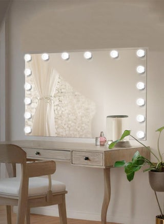 LED Vanity Lights For Mirror, Hollywood Style With 10 Dimmable Bulbs, Adjustable Color & Brightness, USB Cable, Lights Stick on for Makeup Table Dressing Room Mirror - view 2