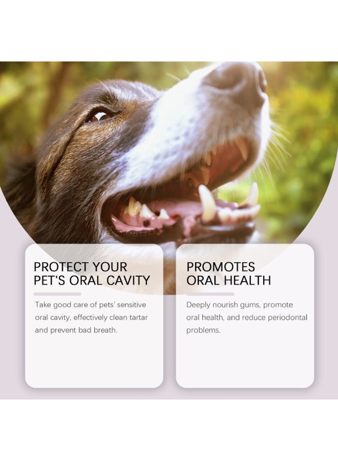 YEGBONG Pet Toothbrush Pen for Dogs and Cats, Cleans Tartar and Plaque, Removes Bad Breath and Odors, 3ml*2pcs - Image 2