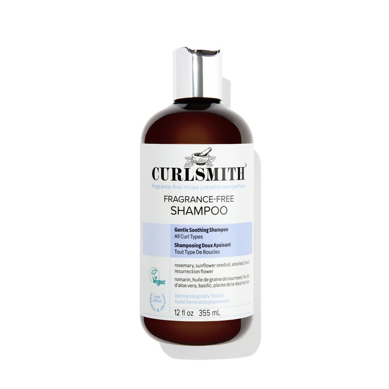CURLSMITH FragranceFree Shampoo Gently Cleanses Hair Leaves Curls Feeling Silky and Moisturized 12 oz - Image 2