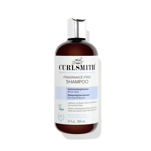 CURLSMITH FragranceFree Shampoo Gently Cleanses Hair Leaves Curls Feeling Silky and Moisturized 12 oz - Image 1