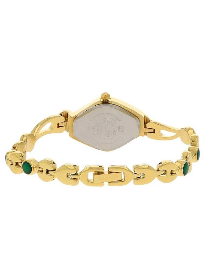 سوناتا Asymmetrical Shape Metal Analog Wrist Watch 8073YM02 - 22 mm - Golden