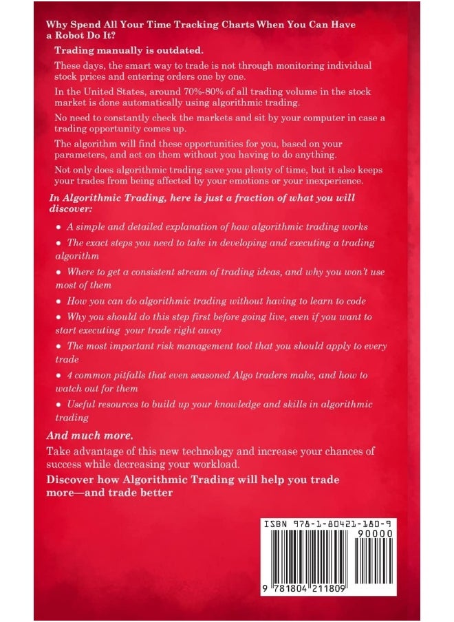 Muze Publishing ALGORITHMIC TRADING: Step-By-Step Guide to Develop Your Own Winning Trading Strategy Using Financial Machine Learning Without Having to Learn Code  - Image 2