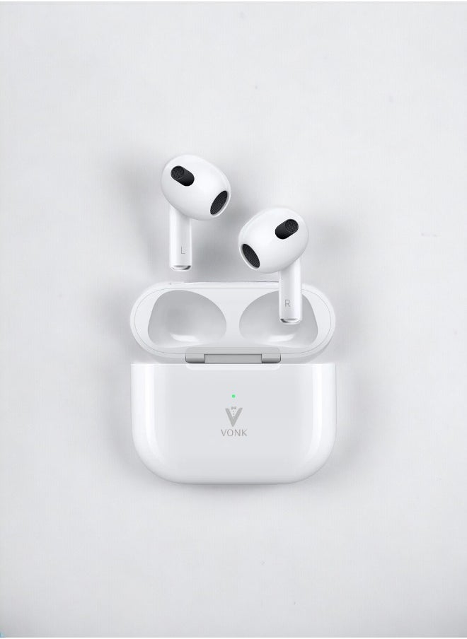 Vonk - Original Pro 3 Bluetooth headset from Vonk, version 3, a wireless Bluetooth headset that supports wireless charging, features clear sound and noise isolation, works on all mobile phones such as iPhone - Image 1