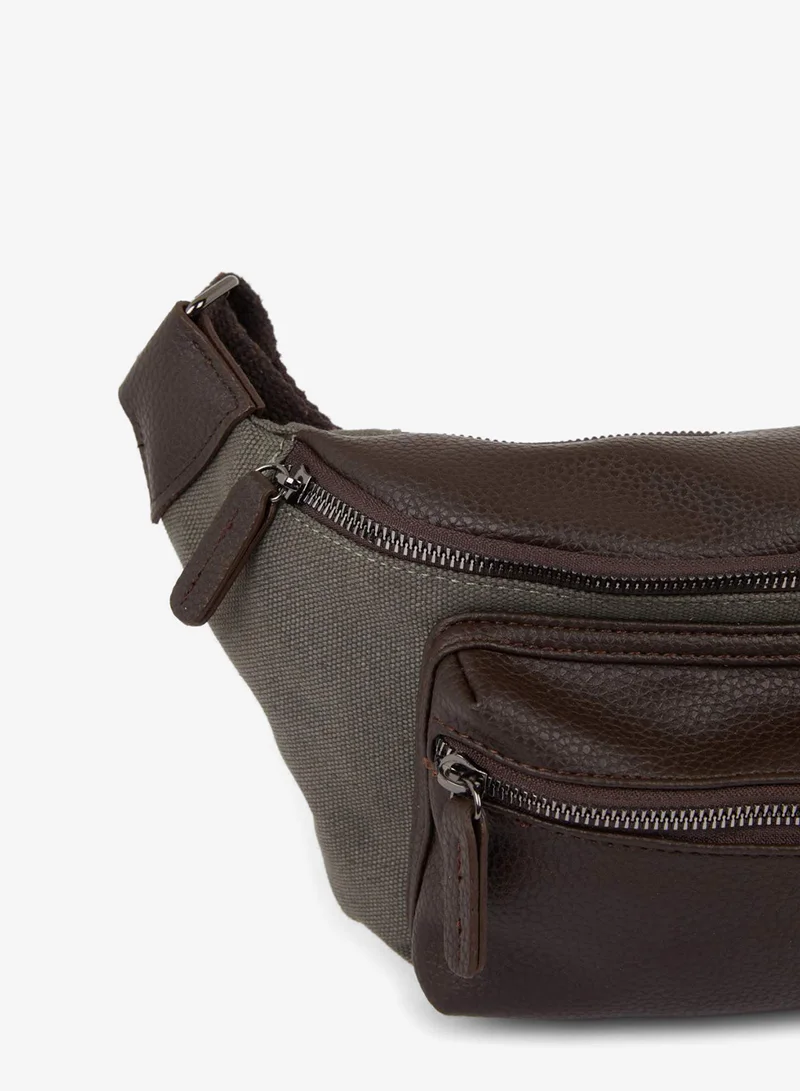Defacto  Man Canvas Waist Bag for Men | Best Price UAE