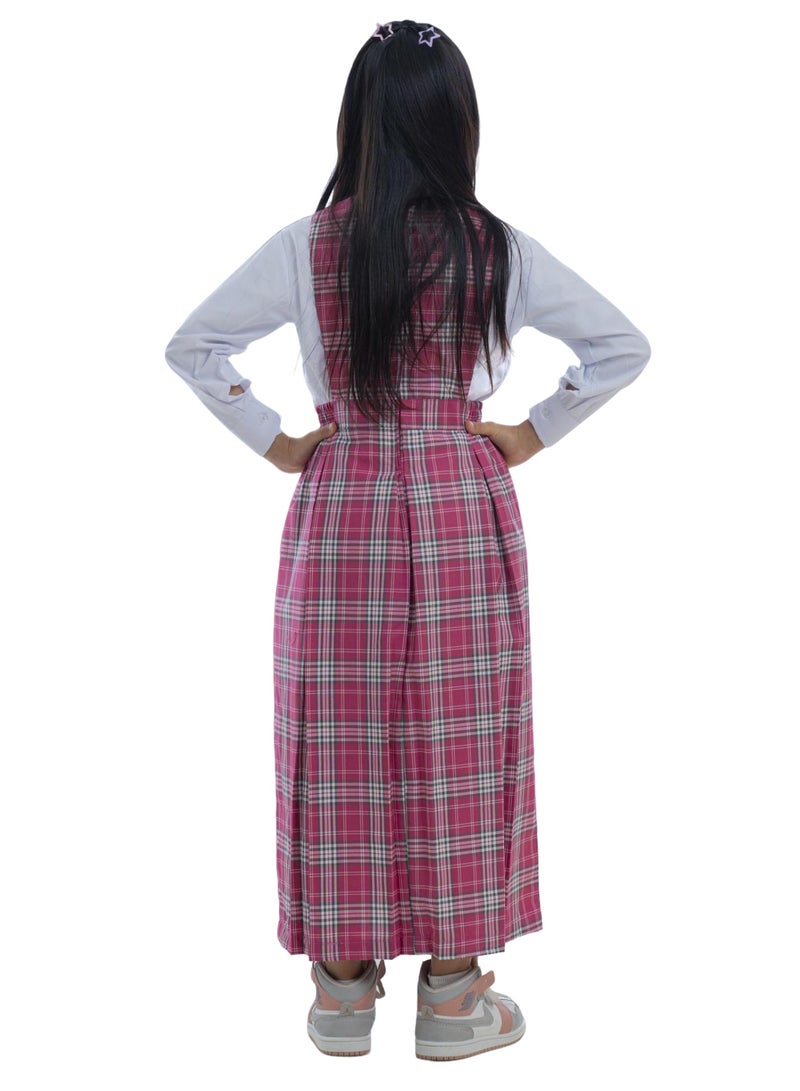 مريول لارا مريول وردي كاروهات غامق بقصة اكس موديل X - Image 3