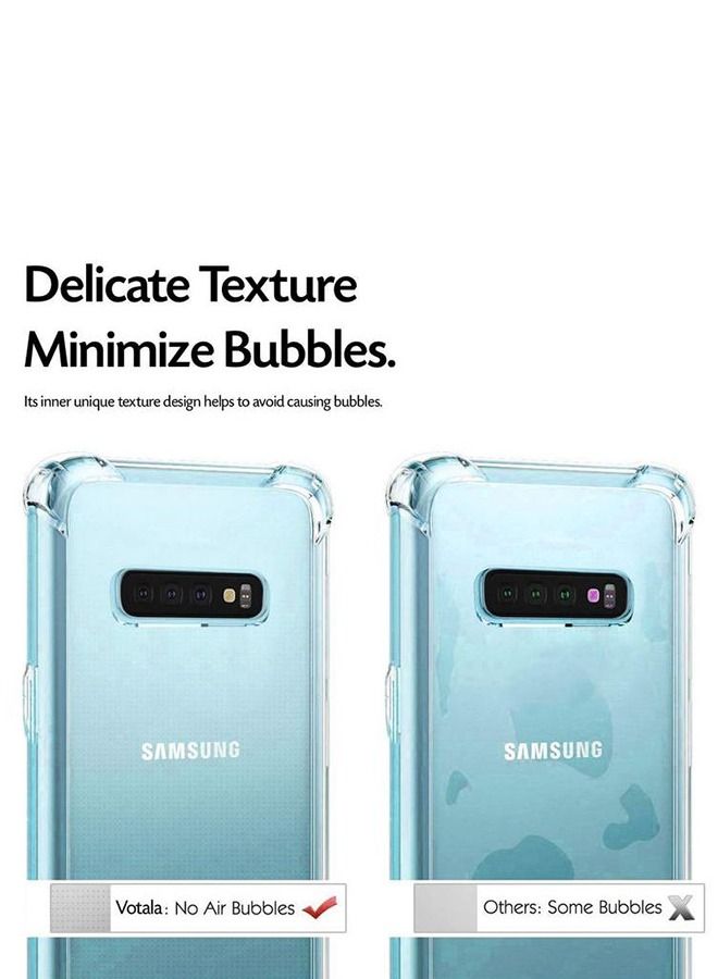 غطاء حماية لهاتف سامسونج جالاكسي S10 بلس شفاف - Image 3