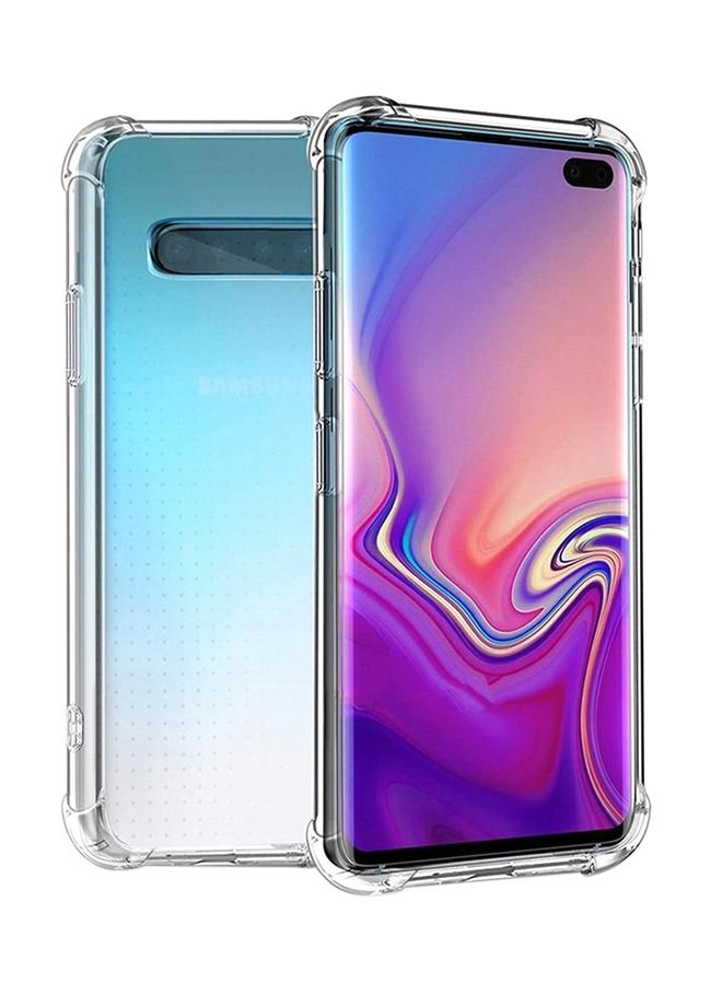 غطاء حماية لهاتف سامسونج جالاكسي S10 بلس شفاف - Image 1