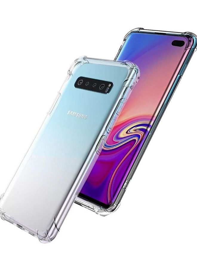 غطاء حماية لهاتف سامسونج جالاكسي S10 بلس شفاف - Image 2