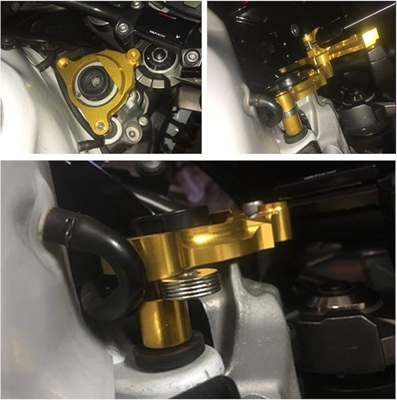 CNC Steering Damper Stabilizer Bracket Kit For Kawasaki Z800 Z800 Color Damper Bracket A - Image 5