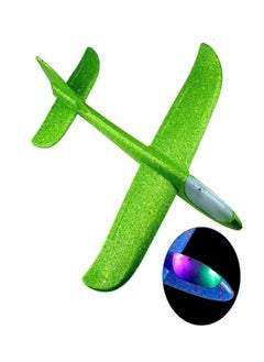 Generic Hand-Launched Foam Glider Plane Toy, Fun Outdoor Sport Plane Model for Kids (green) 