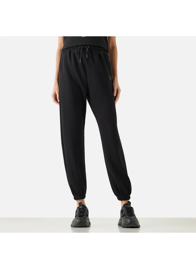 Kappa Kappa Solid Joggers with Pockets and Drawstring Closure