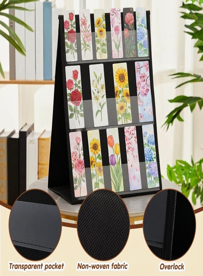 Faccito Bookmark Display Stand, Double Sided Portable Holder for Bookmarks, Black Desktop Display Rack for Retail Store, Booth, Craft Shows Fair, Library, No Assembly Required - Image 3