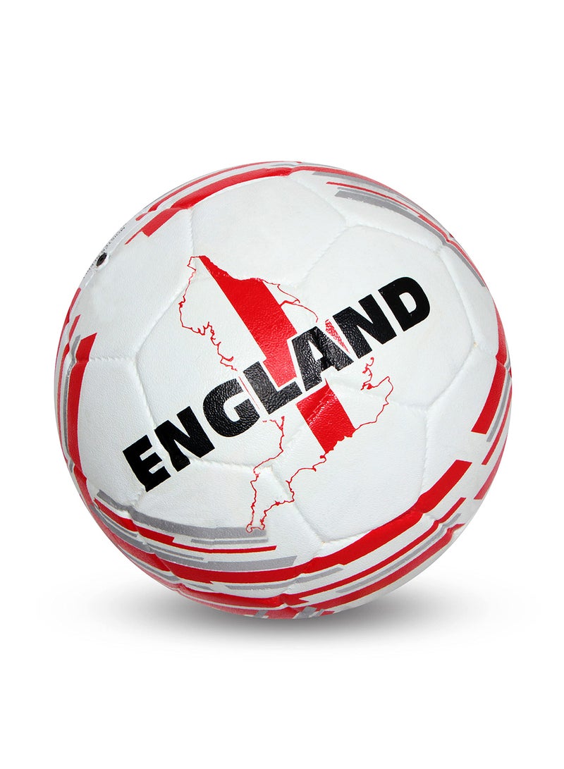 Nivia Country Colour England Football | Size 5 | Machine Stitched | Rubberized Moulded | 12 Panel | Waterproof | Soccer Ball - Image 1