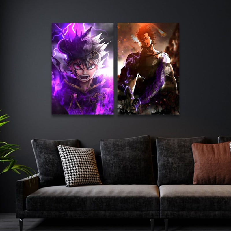 ماركتنا لوحة قماشية ثنائية بتصميم أنمي - Image 1