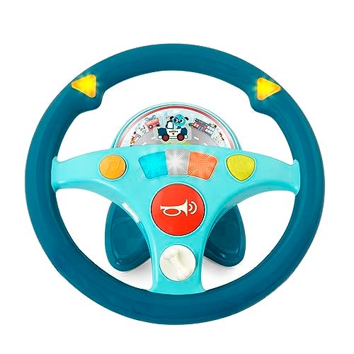 B. Toys ب. ألعاب – عجلة القيادة الموسيقية ووفر – عجلة قيادة للعب التظاهر مع موسيقى وأصوات وأضواء للأطفال، 2 سنة وما فوق - Image 1