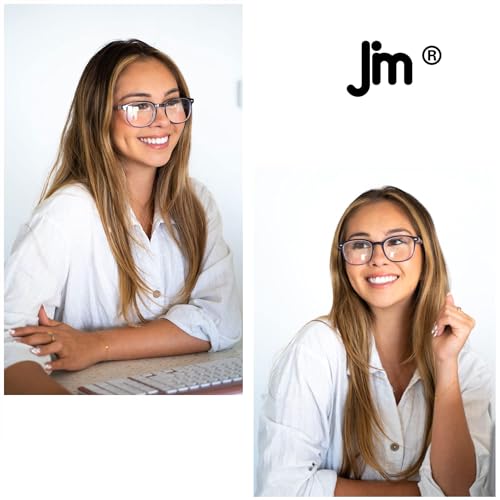 JM Reading Glasses Set of 4 Quality Spring Hinge Readers Men Women Glasses for Reading +2.5 Mix Color - Image 5