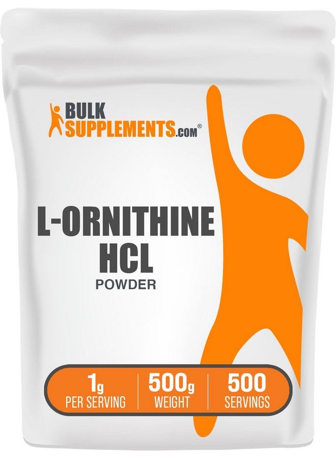 BulkSupplements.com L-Ornithine HCl Powder - Amino Acids Supplement - Amino Acids Soy Free - Better Lungs - Green Food Powder Supplement - Clear Lung Supplement - L Ornithine (500 Grams - 1.1 lbs) - Image 1