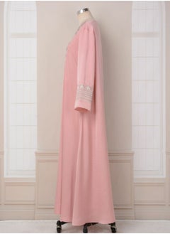 إسكدنيا إمرأة ثوب فضفاض Abaya مسلمة تطريز مساء ثوب  - Image 4