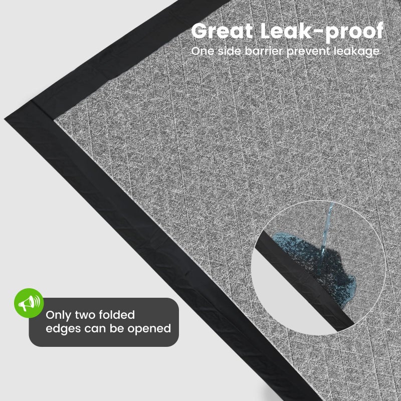 Gardner Pet Charcoal Puppy Pads 28x34 Inches Extra Large Dog Pee Pads Odor-Control & Leak-Proof Disposable Pet Training Black New Edge-Wrapping Thicken Potty Pad for Dogs, Cats, Rabbits (30 Pieces) - Image 2